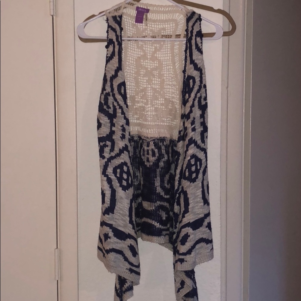 Olivia M crochet vest